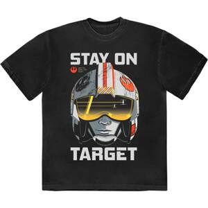 Star Wars tričko Stay On Target Čierna XL
