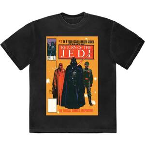 Star Wars tričko Return Of The Jedi Comic Cover Čierna XL
