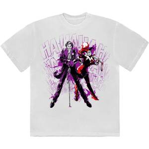 DC Comics tričko Joker - Harley & Joker Haha Biela S