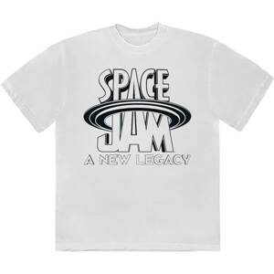 Space Jam tričko B&W Logo Biela S
