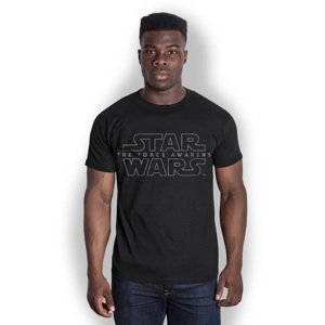 Star Wars tričko Episode VII Force Awakens Logo Čierna S