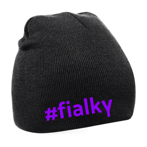 #FIALKY čapica #Fialky Čierna