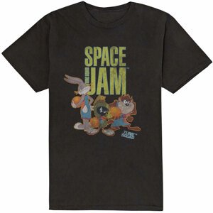 Space Jam tričko Tune Squad Čierna XXL