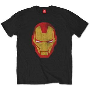 Marvel tričko Iron Man Distressed Čierna S