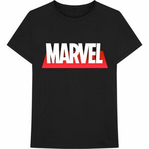 Marvel tričko Out The Box Logo Čierna XXL