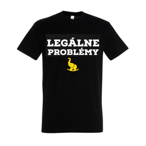 Žltý Sloník tričko Legálne Problémy Čierna M