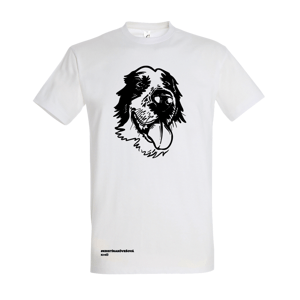 KIKA KÖVEŠOVÁ tričko Aziat - šteniatko - pre milovníkov psov Biela S