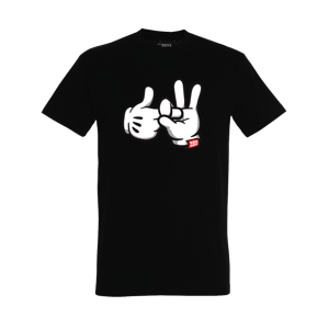 Koza Bobkov tričko Disney hands Čierna XL