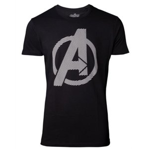 Avengers tričko Avengers Logo Čierna XXL