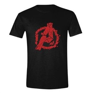 Avengers tričko Shattered Logo Čierna L