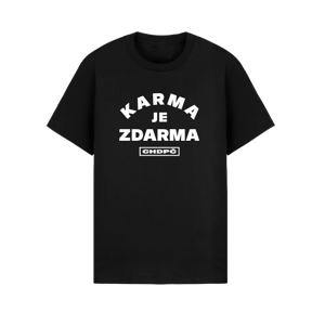 René Rendy tričko Karma je zdarma Čierna 3XL