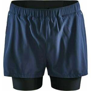 Craft ADV Essence 2v1 Shorts Navy Blue S Bežecké kraťasy