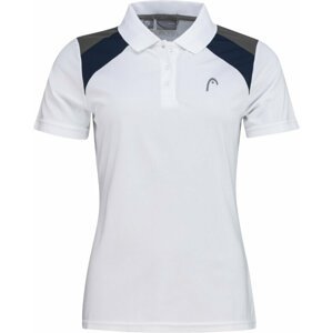 Head Club Jacob 22 Tech Polo Shirt Women White/Dark Blue XL Tenisové tričko