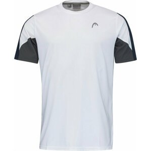 Head Club 22 Tech T-Shirt Men White/Dress Blue S Tenisové tričko