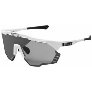 SCICON Aeroshade Kunken White Gloss/SCNPP Photochromic Silver Cyklistické okuliare