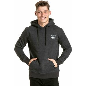 Meatfly Leader Of The Pack Hoodie Charcoal Heather L Outdoorová mikina