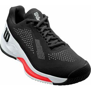Wilson Rush Pro 4.0 Mens Tennis Shoe Black/White/Poppy Red 45 1/3 Pánska tenisová obuv