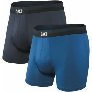 SAXX Sport Mesh 2-Pack Boxer Brief Navy/City Blue S Fitness bielizeň
