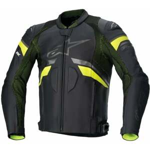 Alpinestars GP Plus R V3 Rideknit Leather Jacket Black/Yellow Fluo 54 Kožená bunda