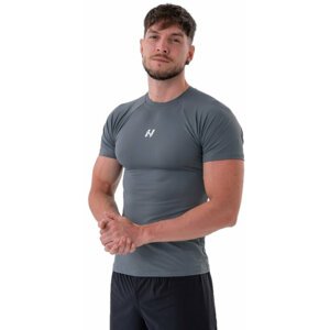 Nebbia Functional Slim-fit T-shirt Grey M Fitness tričko