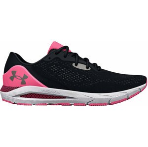 Under Armour Women's UA HOVR Sonic 5 Running Shoes Black/Pink Punk 39 Cestná bežecká obuv