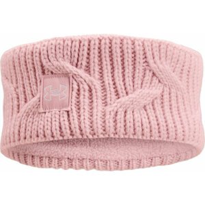 Under Armour Women's UA Halftime Fleece Headband Prime Pink/White UNI
