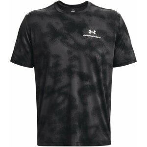 Under Armour Men's UA Rush Energy Print Short Sleeve Black/White XS Fitness tričko