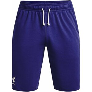 Under Armour Men's UA Rival Terry Shorts Sonar Blue/Onyx White S Fitness nohavice