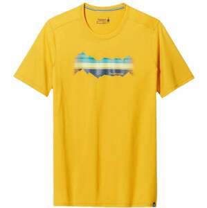 Smartwool Mountain Horizon Graphic Short Sleeve Tee Honey Gold L Tričko