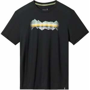 Smartwool Mountain Horizon Graphic Short Sleeve Tee Black S Tričko