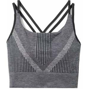 Smartwool Women's Intraknit Strappy Bra Black Heather M