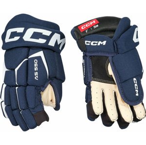 CCM Hokejové rukavice Tacks AS 550 JR 10 Navy/White