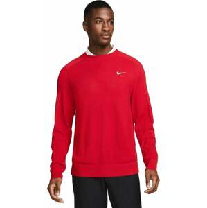 Nike Tiger Woods Knit Crew Mens Sweater Gym Red/White M