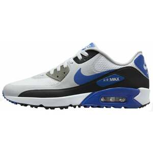 Nike Air Max 90 G Mens Golf Shoes White/Black/Photon Dust/Game Royal 46