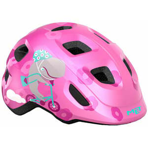 MET Hooray Pink Whale/Glossy S (52-55 cm) Detská prilba na bicykel