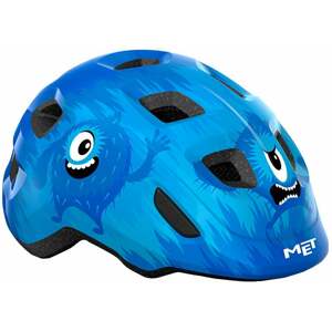 MET Hooray Blue Monsters/Glossy S (52-55 cm) Detská prilba na bicykel