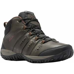 Columbia Pánske outdoorové topánky Men's Woodburn II Chukka Waterproof Omni-Heat Shoe Cordovan/Garnet Red 45