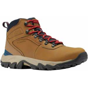 Columbia Pánske outdoorové topánky Men's Newton Ridge Plus II Waterproof Hiking Boot Light Brown/Red Velvet 43,5