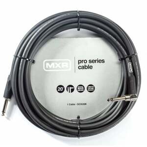 Dunlop MXR DCIX20R PRO Čierna 6 m Rovný - Zalomený Nástrojový kábel