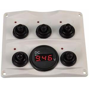 Talamex Switch Panel-Voltmeter 12/24V Antracit Lodný vypínač, prepínač