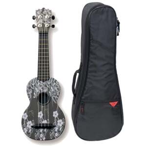 Pasadena WU-21F7-BK SET Sopránové ukulele Floral Black