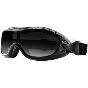 Bobster Night Hawk OTG Gloss Black/Smoke Moto okuliare