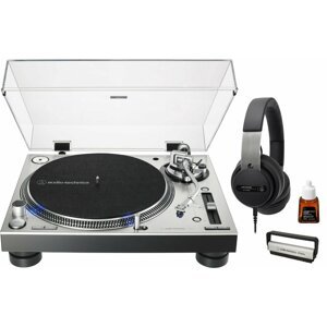 Audio-Technica Bedroom DJ Promo Silver SET Strieborná DJ Gramofón