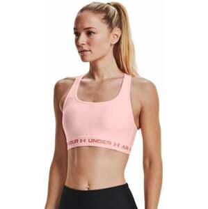 Under Armour Women's Armour Mid Crossback Sports Bra Beta Tint/Stardust Pink L Fitness bielizeň