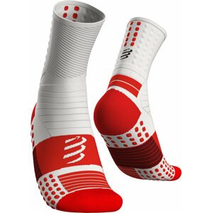 Compressport Pro Marathon White T1 Bežecké ponožky