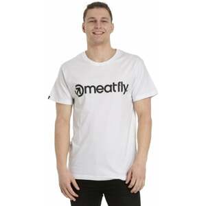 Meatfly Logo T-Shirt White S Tričko