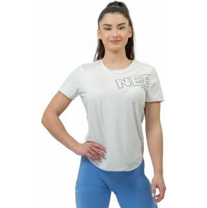 Nebbia FIT Activewear Functional T-shirt with Short Sleeves White L Fitness tričko