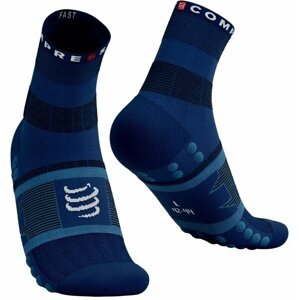 Compressport Fast Hiking Socks Estate Blue/Pacific Coast T2 Bežecké ponožky