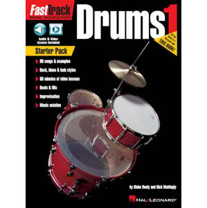 Hal Leonard FastTrack - Drums Method 1 Starter Pack Noty