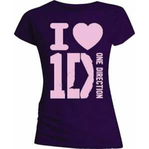 One Direction Tričko I Love Purple XL